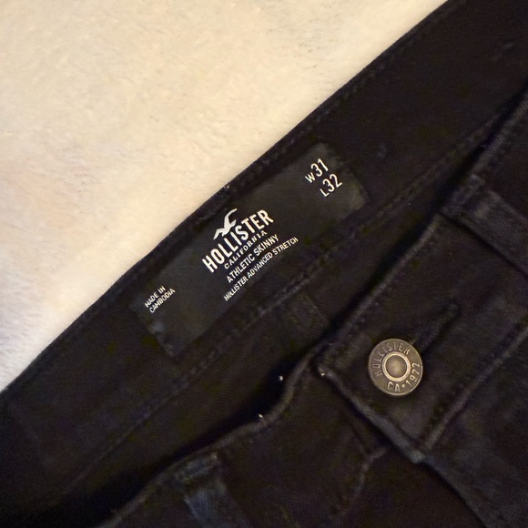 Lot Of 2 Hollister Men’s Skinny Jeans Advanced Stretch 31W x 32L Black Blue - Picture 5 of 9